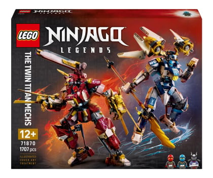 Klocki LEGO® LEGO NINJAGO 71870 Bliźniacze tytanowe mechy